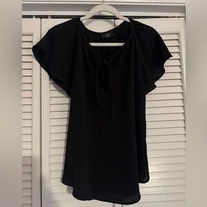 VICI Women's Black Flutter Sleeve Top - Medium